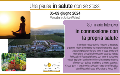 Seminario Intensivo “In connessione con la propria salute” (5/9 Giugno 24)